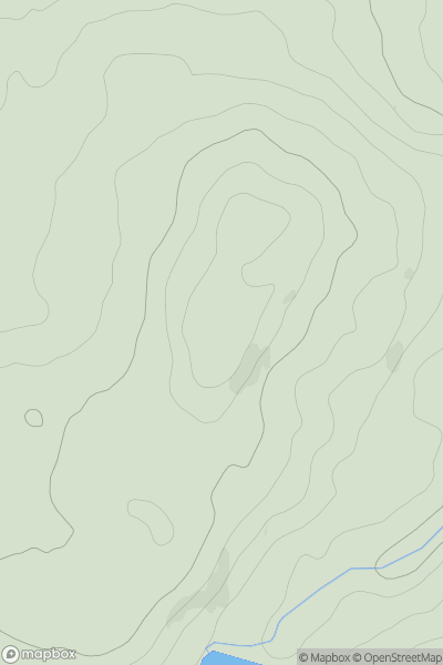 Thumbnail image for Winter Hill [Lancashire, Cheshire and S Pennines] [SD669230] showing contour plot for surrounding peak